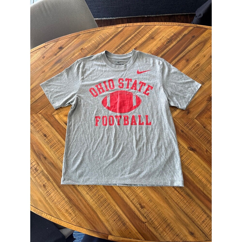 Ohio State Buckeyes Nike Dri-FIT Tee Men’s Medium Gray Performance Shirt